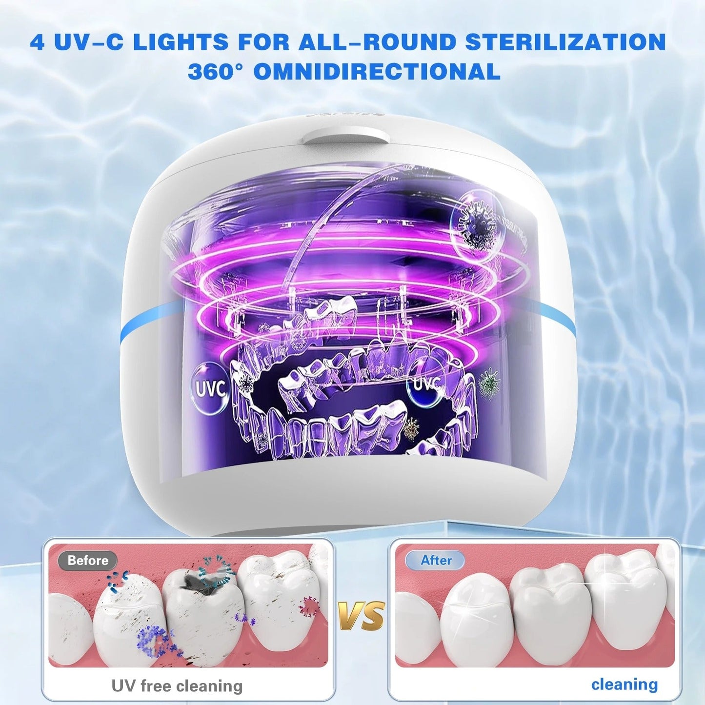 Ultralyds Tandrens med UV-C Sterilisering for Optimal Renhed