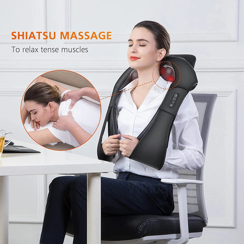 Shiatsu Massageapparat til Nakke og Skuldre