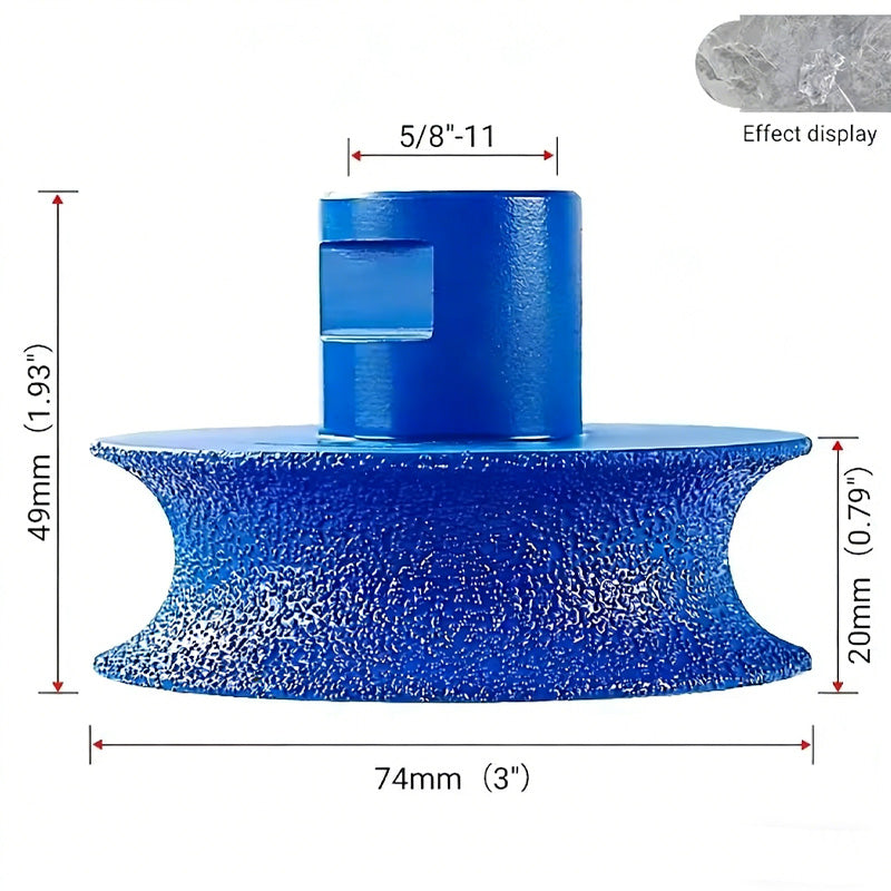 Diamantslipskiva 74 mm | Precision inom stenbearbetning & professionell kantbearbetning | För granit, marmor & betong