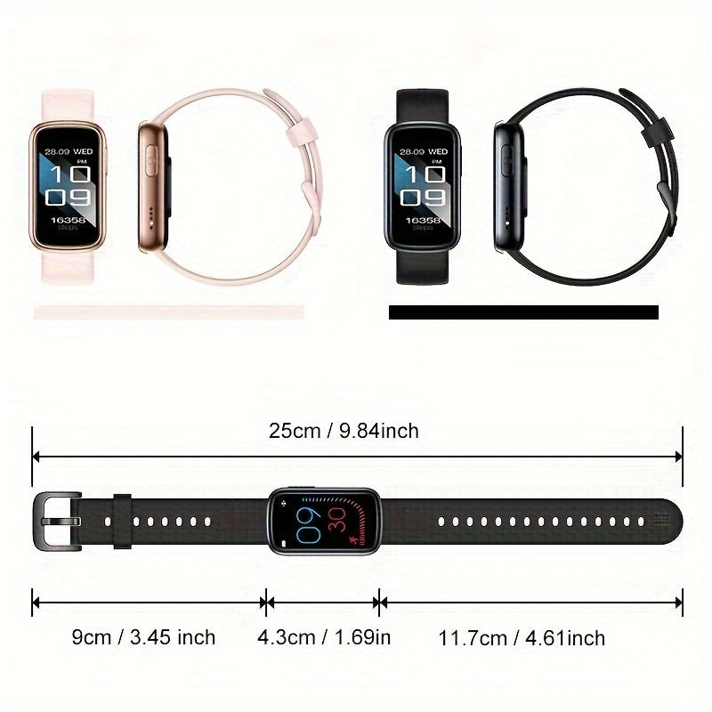 Vandtæt Fitness Smartwatch med Lang Batteritid