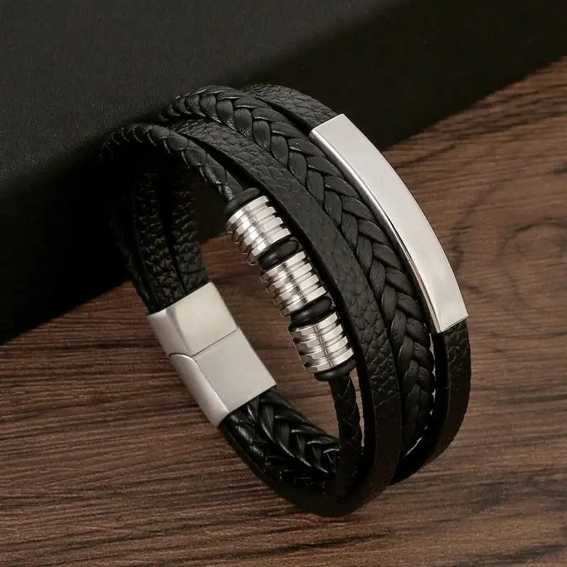 Elegant Läderarmband - Tidlös Stil och Klass