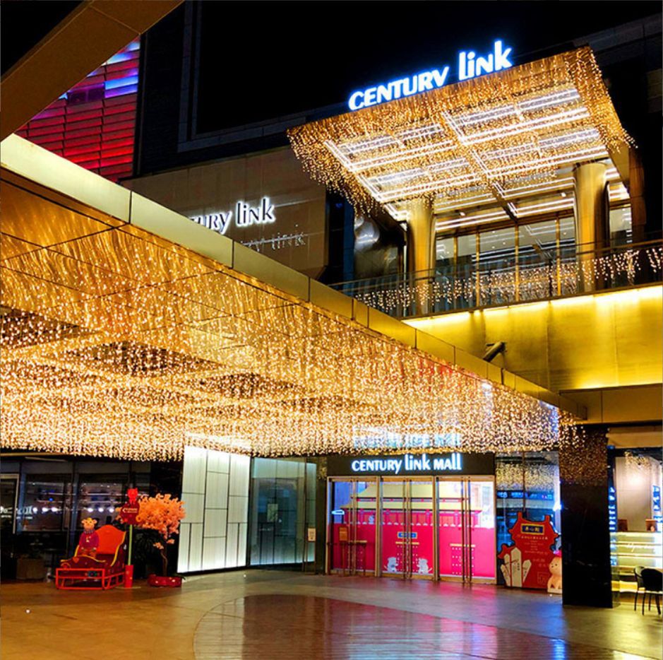 Udendørs LED Lyskæde med Fortryllende Vandfaldseffekt