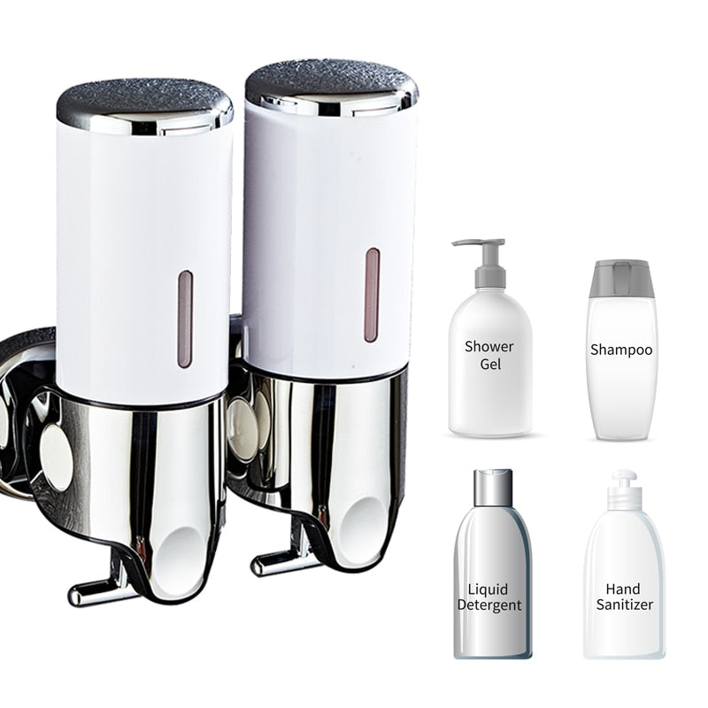 Væghængt badeværelse shampoo sæbe dispenser