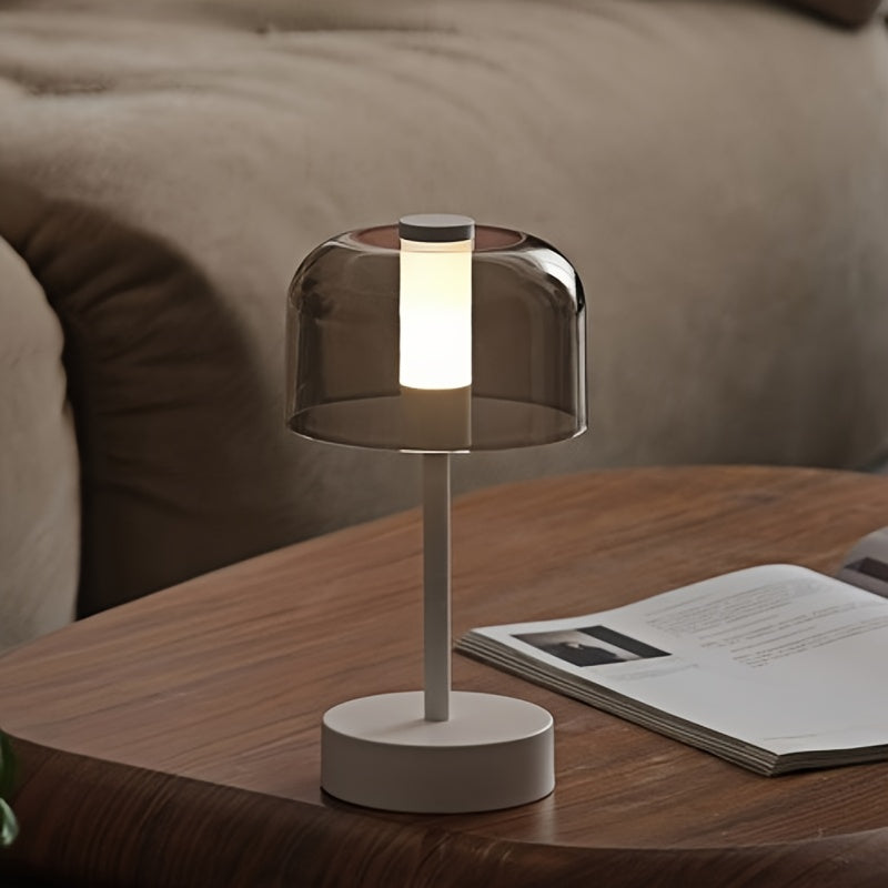 Vintage LED Bordlampe med USB og Justerbar Lysstyrke