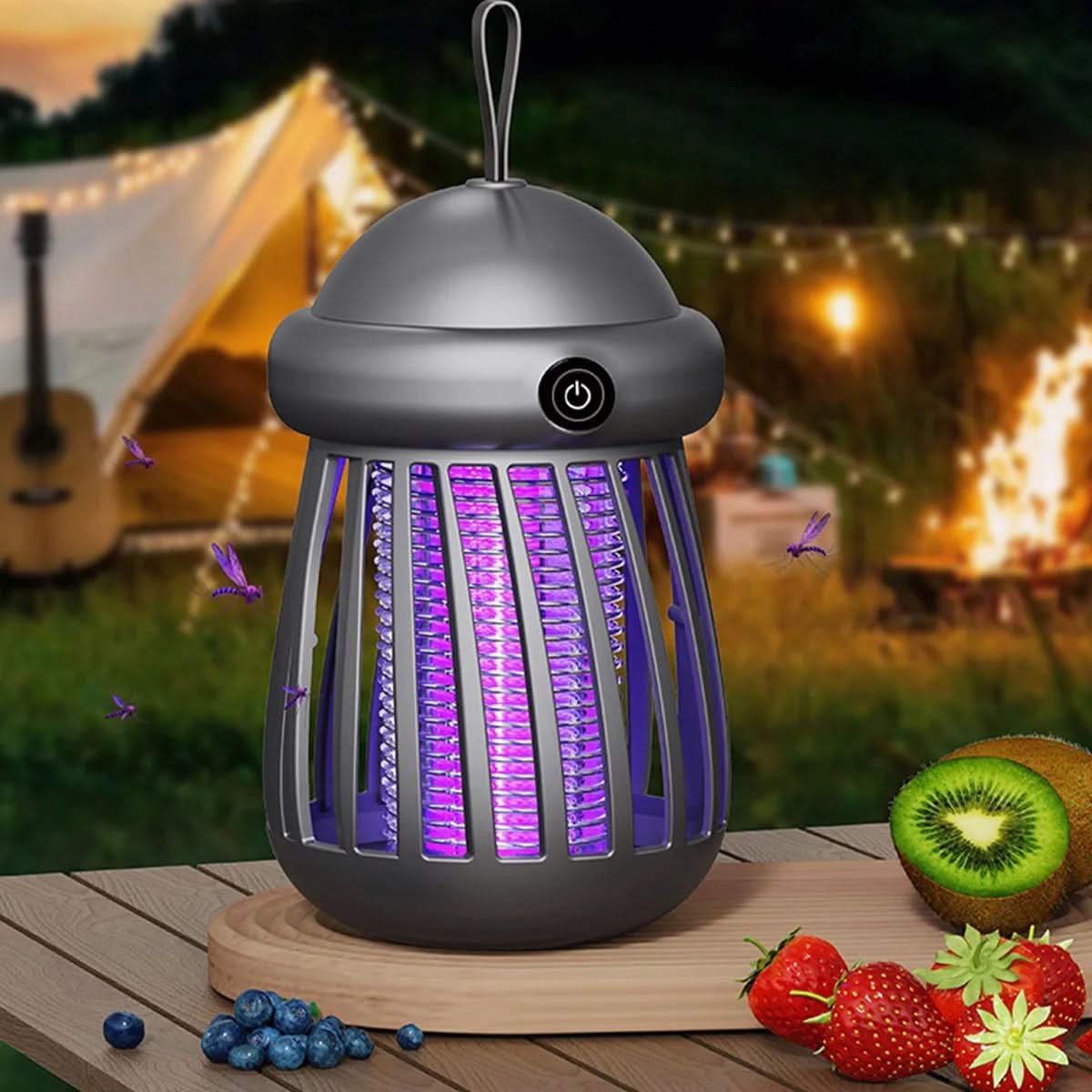 Myggfälla med UV-lampa och 3000V elchock
