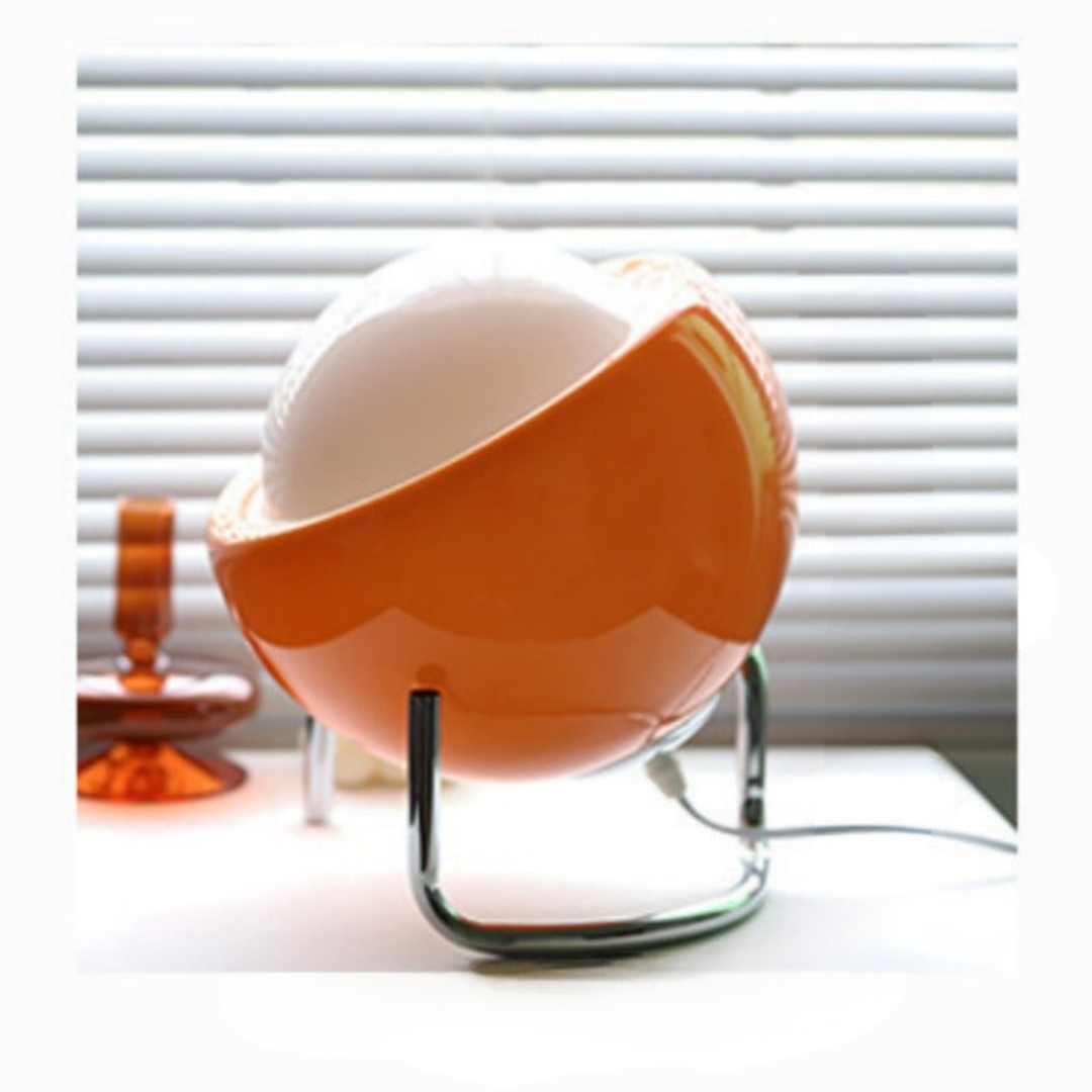 Retro Bordlampe i Glas med Energibesparende LED Lys
