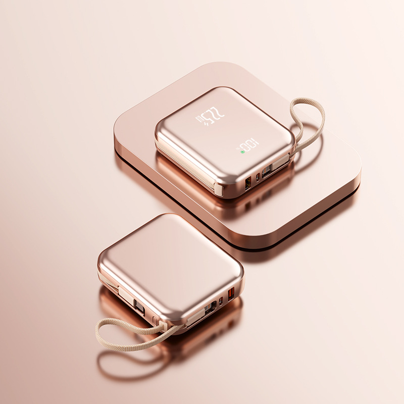 Effektiv 20000mAh Powerbank med Hurtigopladning og Type-C Kabel