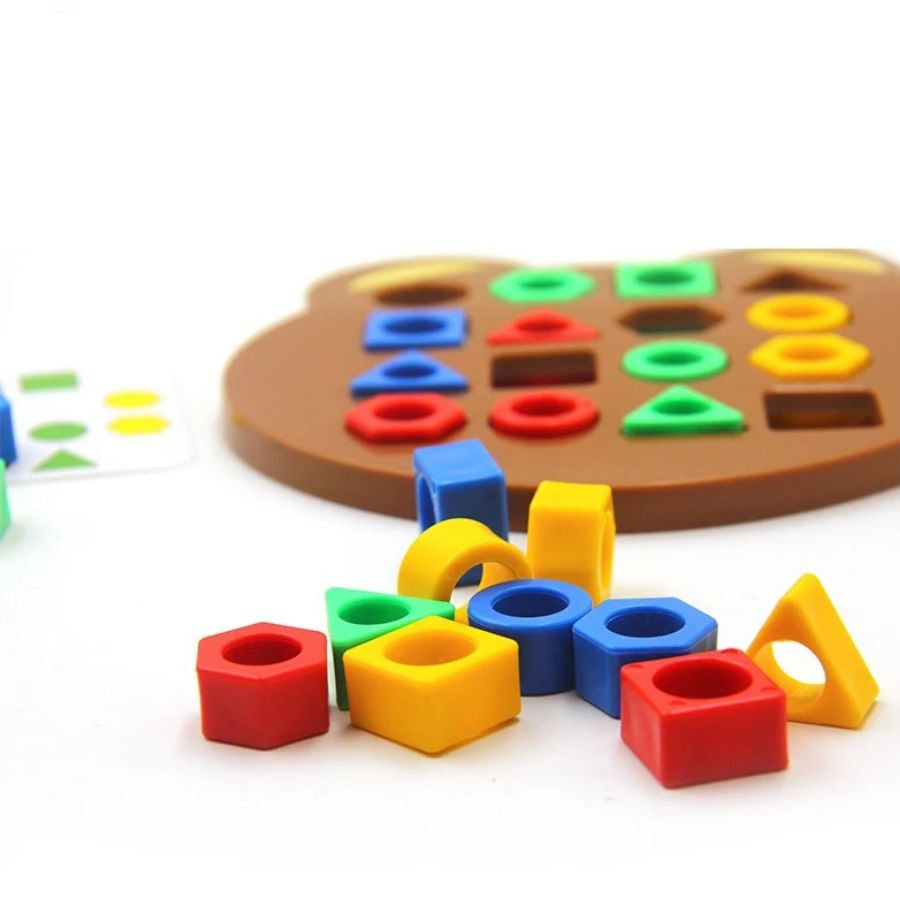 Farverig Formpuzzle til Børn - Læreleg