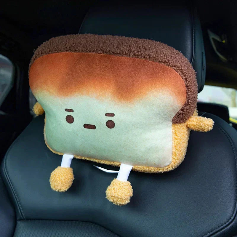 Emoji Toast Kudde för Vänner - Mjuk Plysch Nackstöd