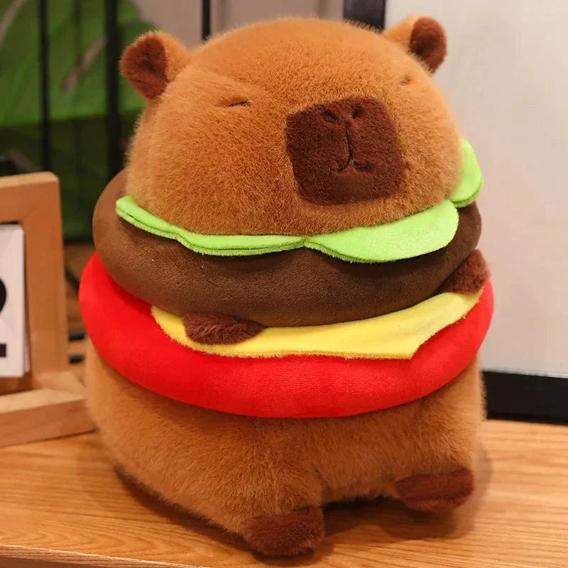 Fluffy Capybara med flytande plyschleksak