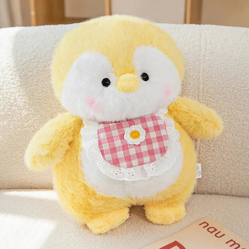 Bløde Pinguin-Plushdyr med Læderforklæde – Sæt af 3