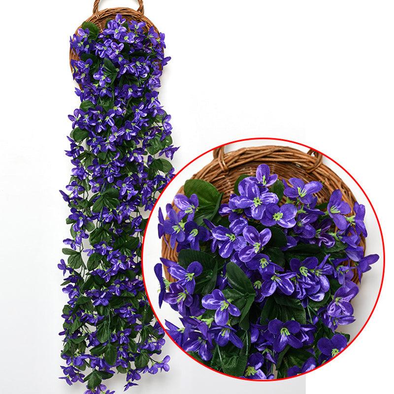 Konstgjord Hängande Blomma | Färgglad Dekoration Utan Underhåll