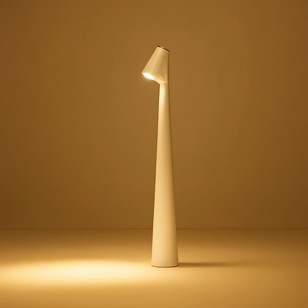 Dæmpbar Nordisk LED Bordlampe med Trådløs Komfort