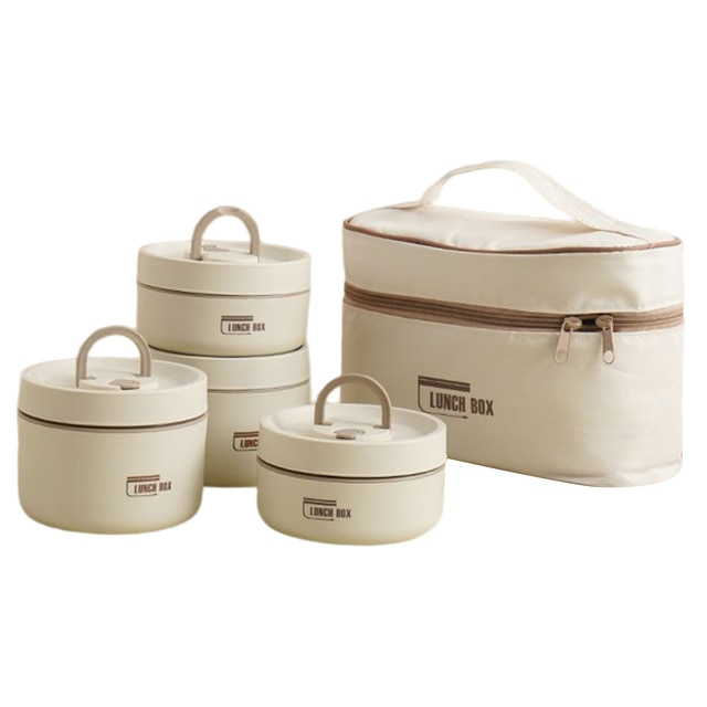 Isoleret madkasse med flere lag og gratis transporttaske