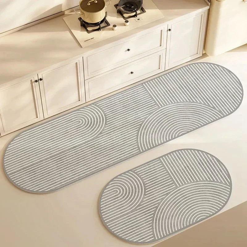 Elegant køkkenmåtte - Sikker og super absorberende