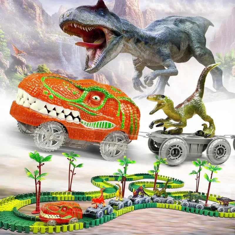 Dinosaur Baneløb: Eventyrlig Leg og Fantasi for Børn