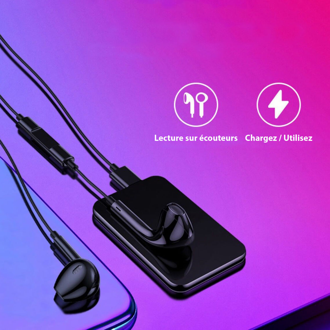 Ultra-tynd Mini Mikrofon med Lang Batteritid og Høj Kapacitet