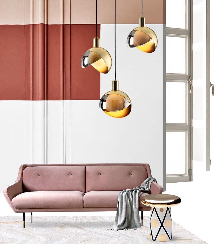 Elegant Pendel i Guldglas til Esszimmer – Nordisk Design