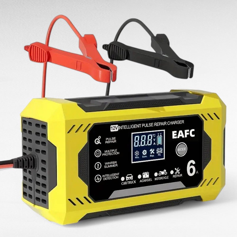 Biloplader med LCD-skærm – 12V/24V, impulsgenerering reparation