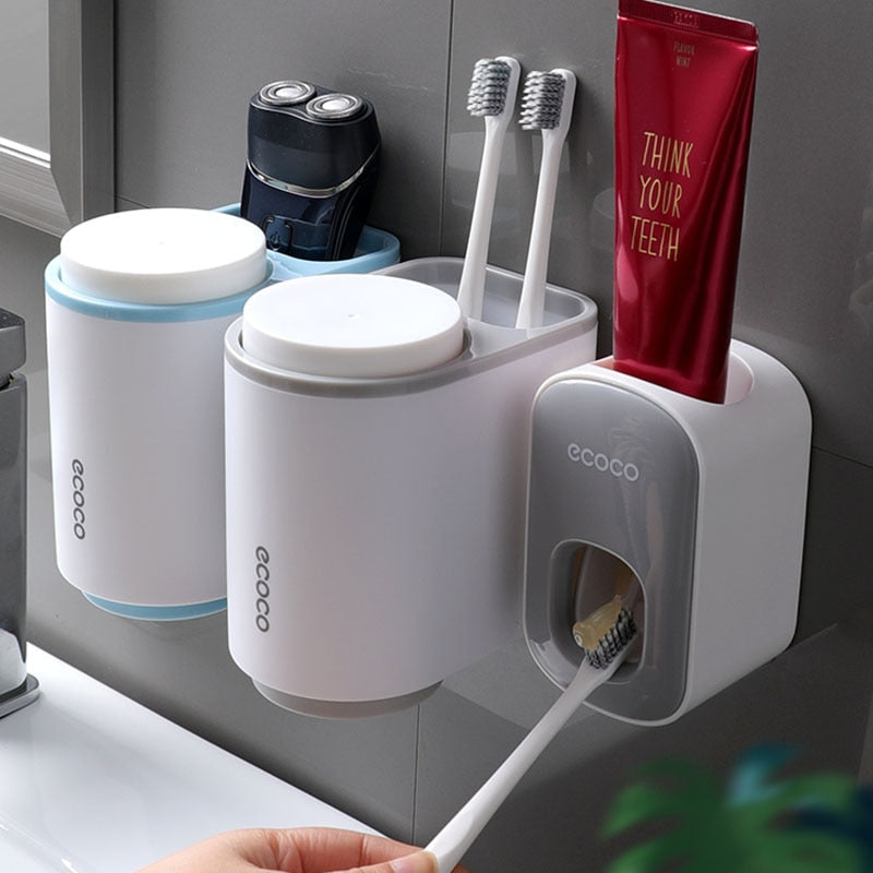 Automatisk badeværelse tandpasta dispenser
