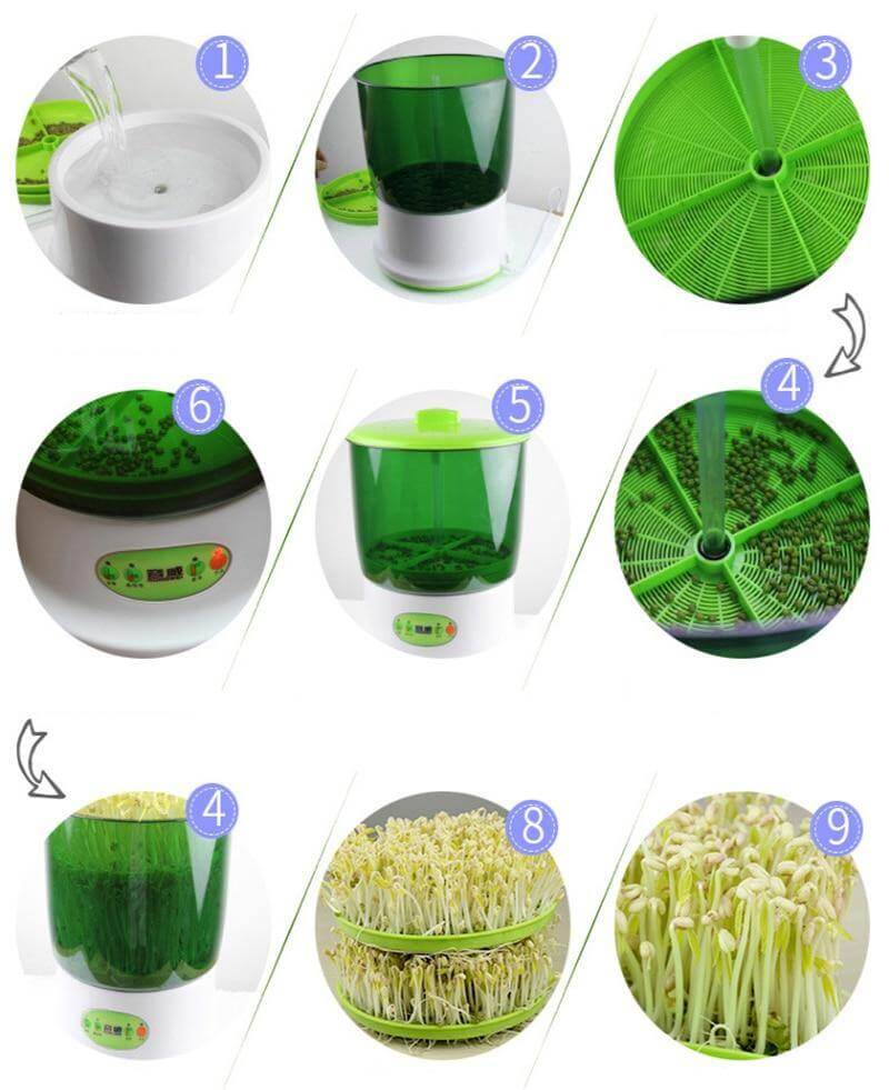 Easy Multi-Layer Automatisk Frøplante Bønnespirer Maskine