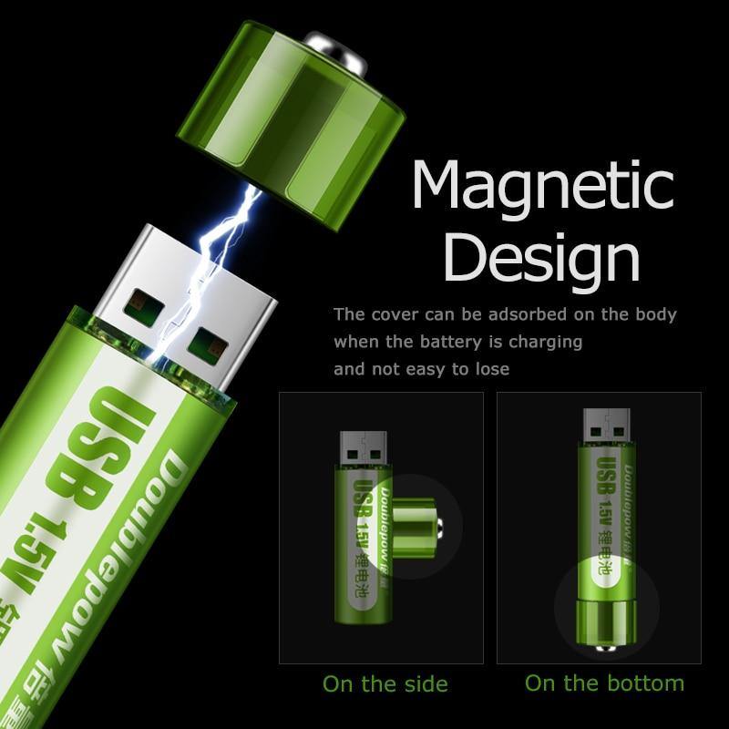 USB genopladeligt smart Li-Ion batteri