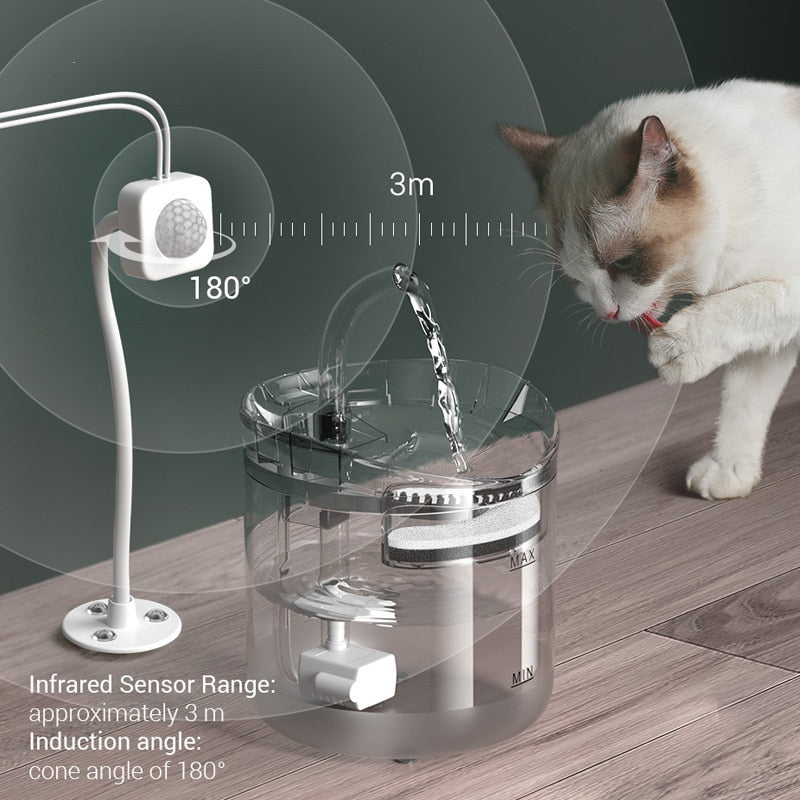 Automatisk sensor pet vand fontæne