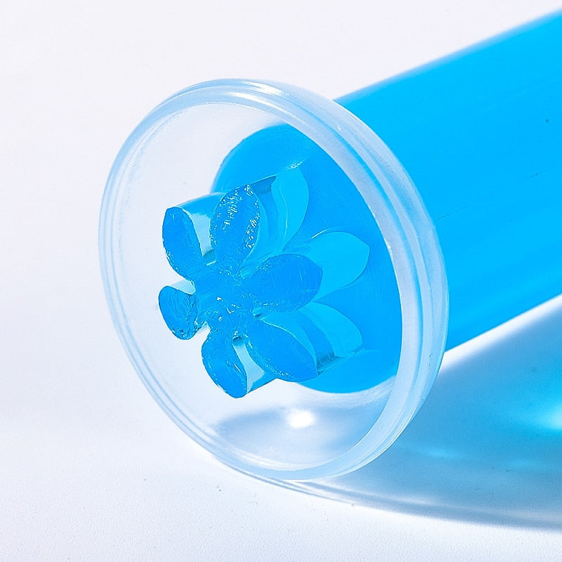 Aromatisk Air Freshener Blomst Gel Toilet Rengøring