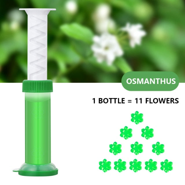 Aromatisk Air Freshener Blomst Gel Toilet Rengøring