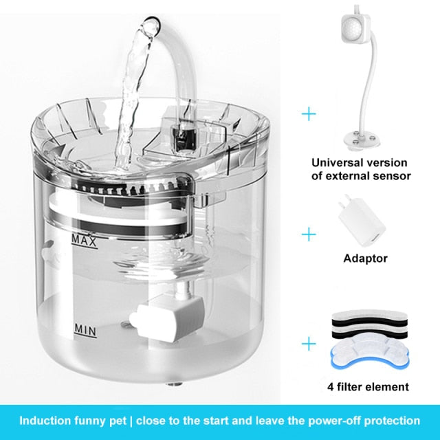 Automatisk sensor pet vand fontæne
