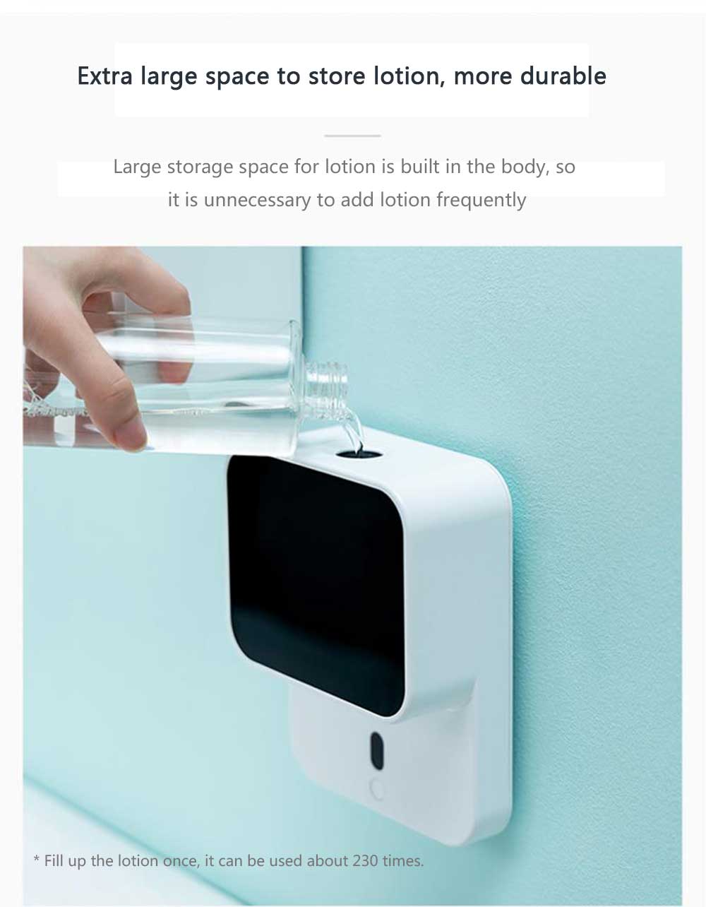 Automatisk sensor LED-display skumhåndvasker