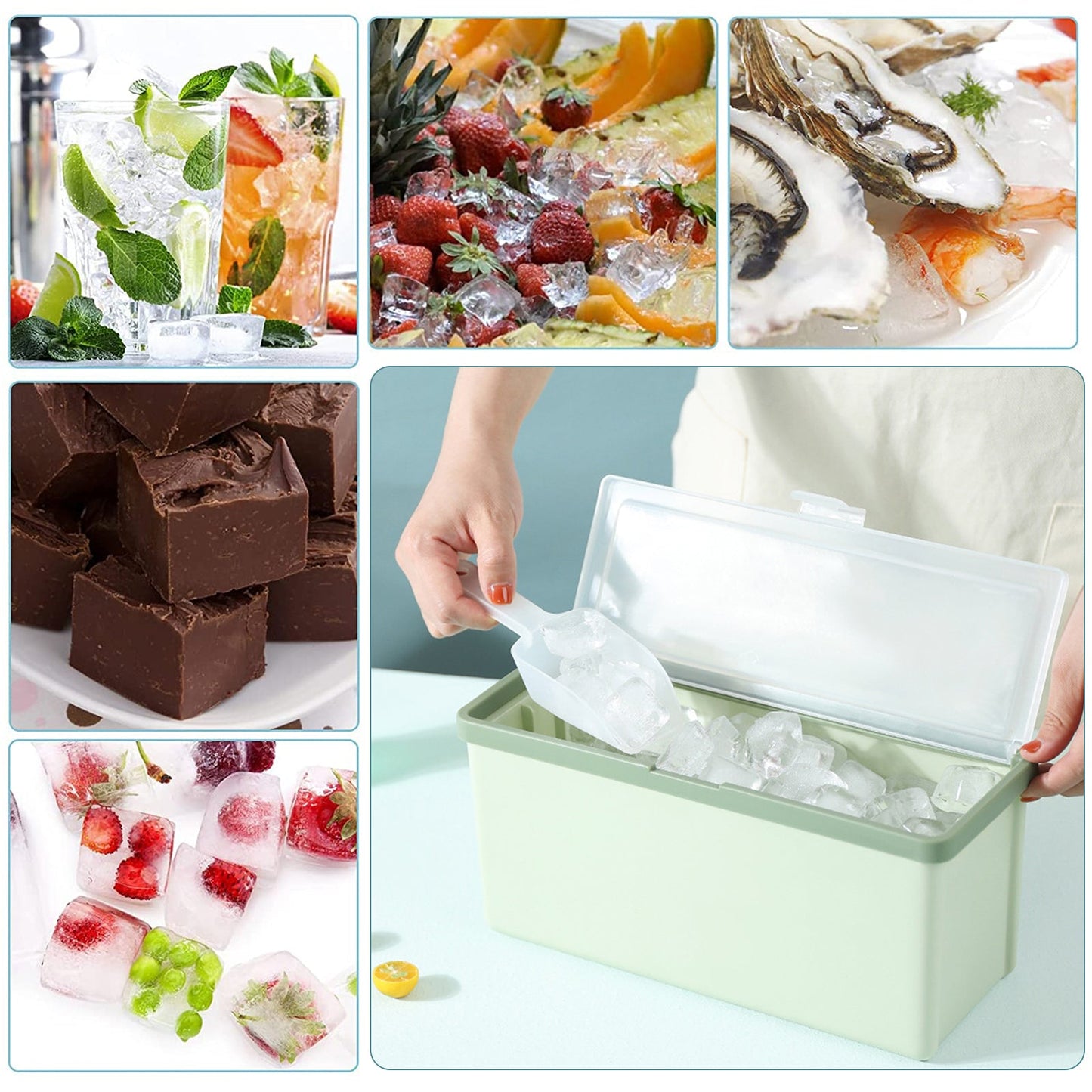 Tre-lags isterningbakke box