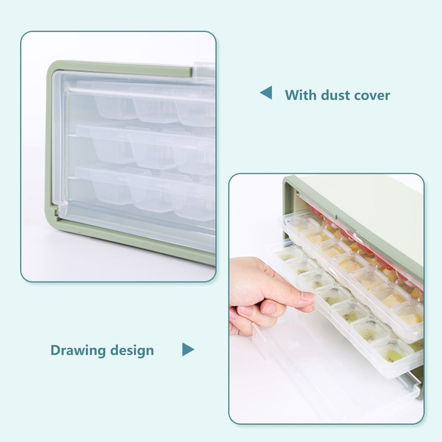 Tre-lags isterningbakke box