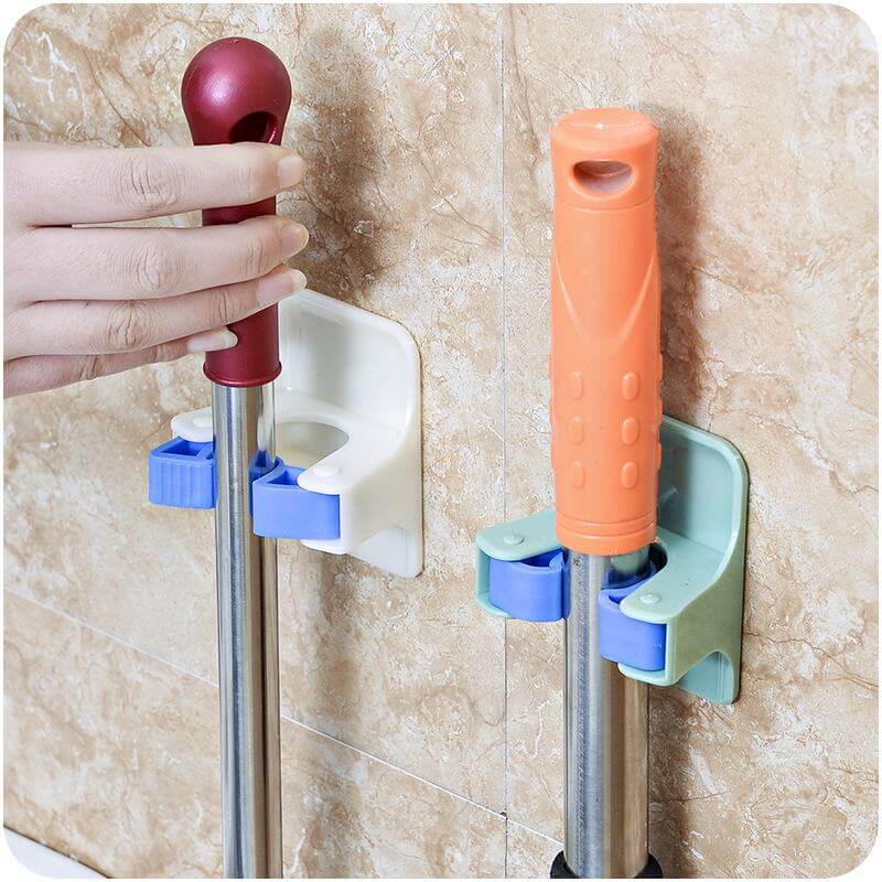 2stk/part Hjem Clip Mop Kroge Ingen Trace Mop Holder