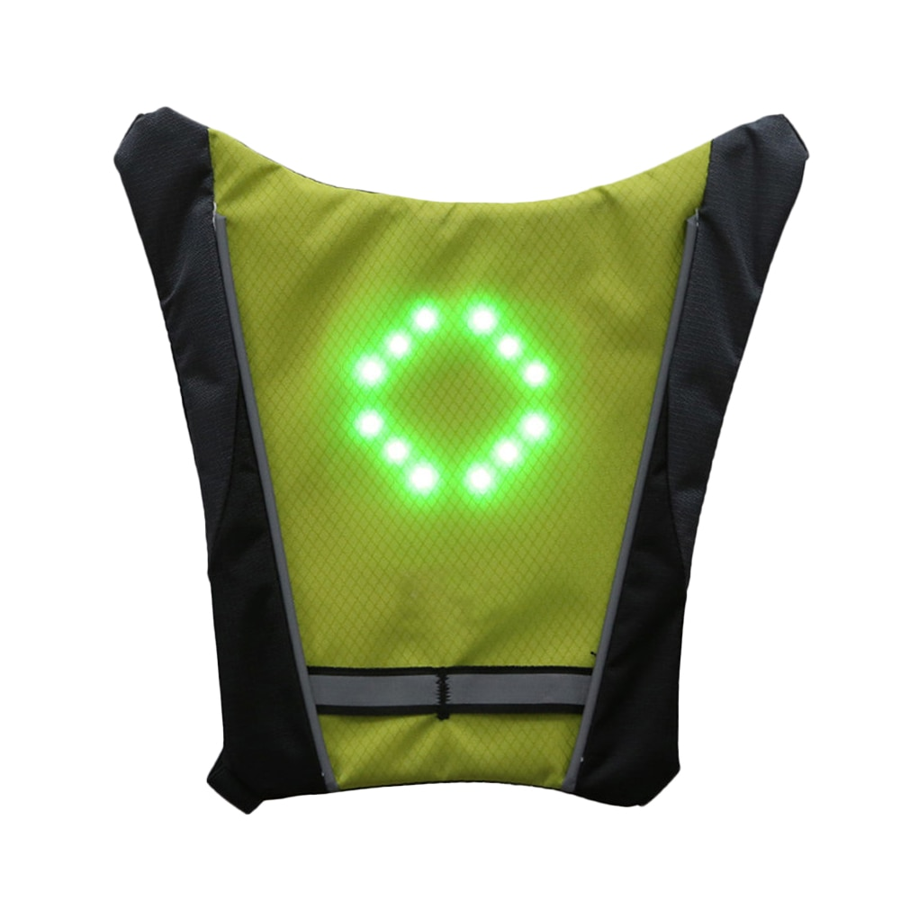 LED Trådløs Cykel Reflekterende Signalvest
