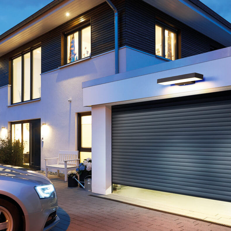 Udendørs LED Væglampe i Rustfrit Stål med Varmt Lys