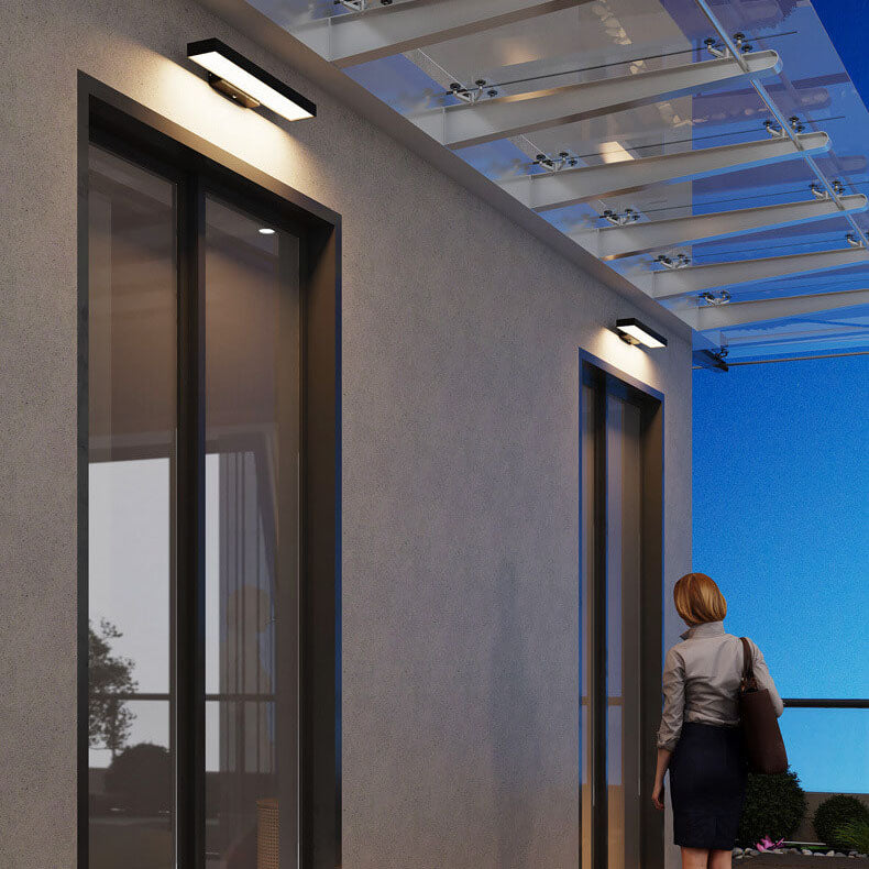 Udendørs LED Væglampe i Rustfrit Stål med Varmt Lys