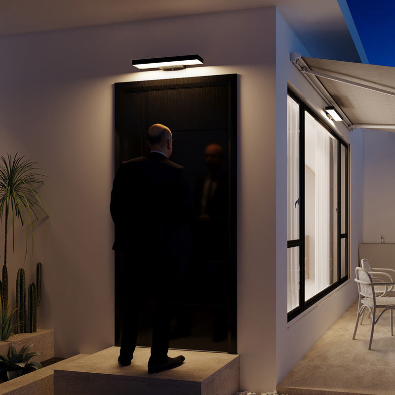 Udendørs LED Væglampe i Rustfrit Stål med Varmt Lys