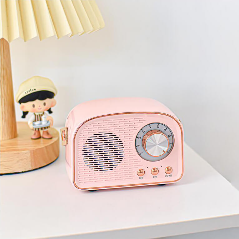 VintageLyric | Bærbar Bluetooth Højttaler med FM Radio