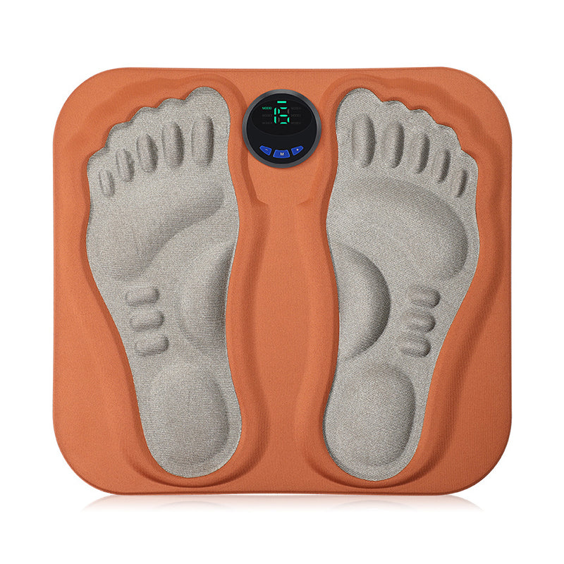 Elektrisk fodmassage måtte med 6 programmer, 9 intensitetsniveauer og fjernbetjening