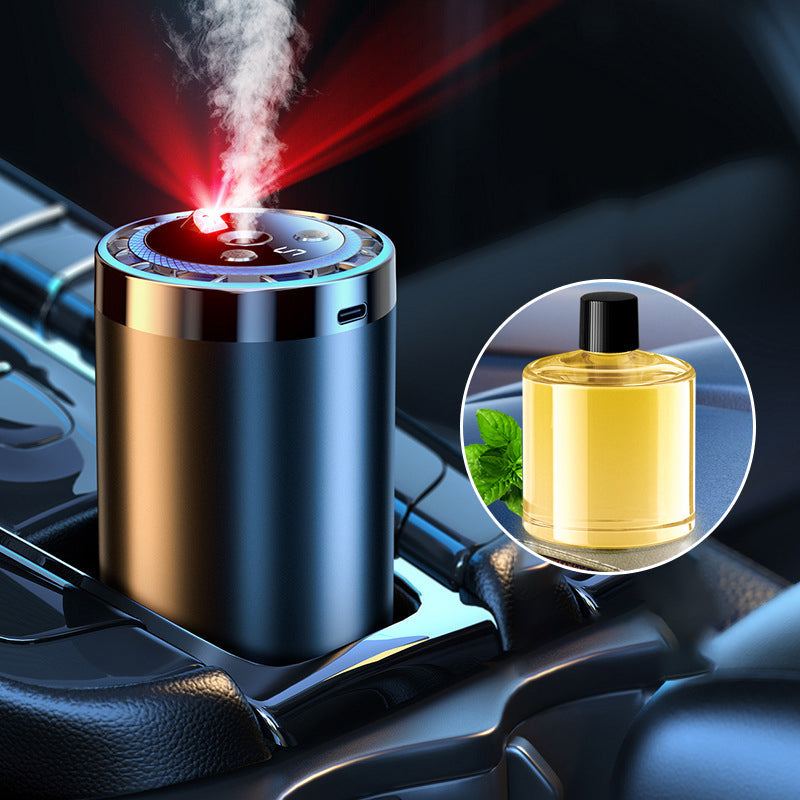 Bil Aromadiffusor – Intelligent Doftspridare med Sprayinställningar och Ljusfunktion