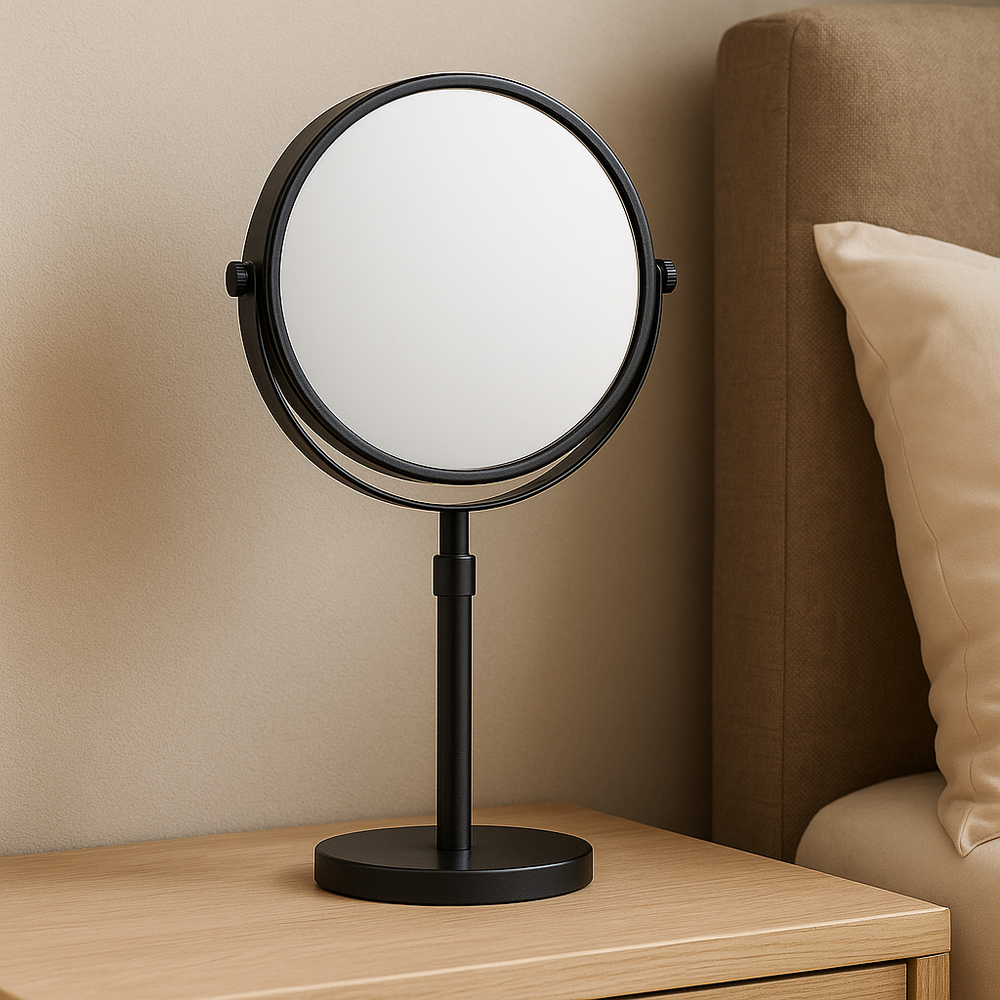 Justerbar LED Makeupspejl med Lys og 10x Forstørrelse