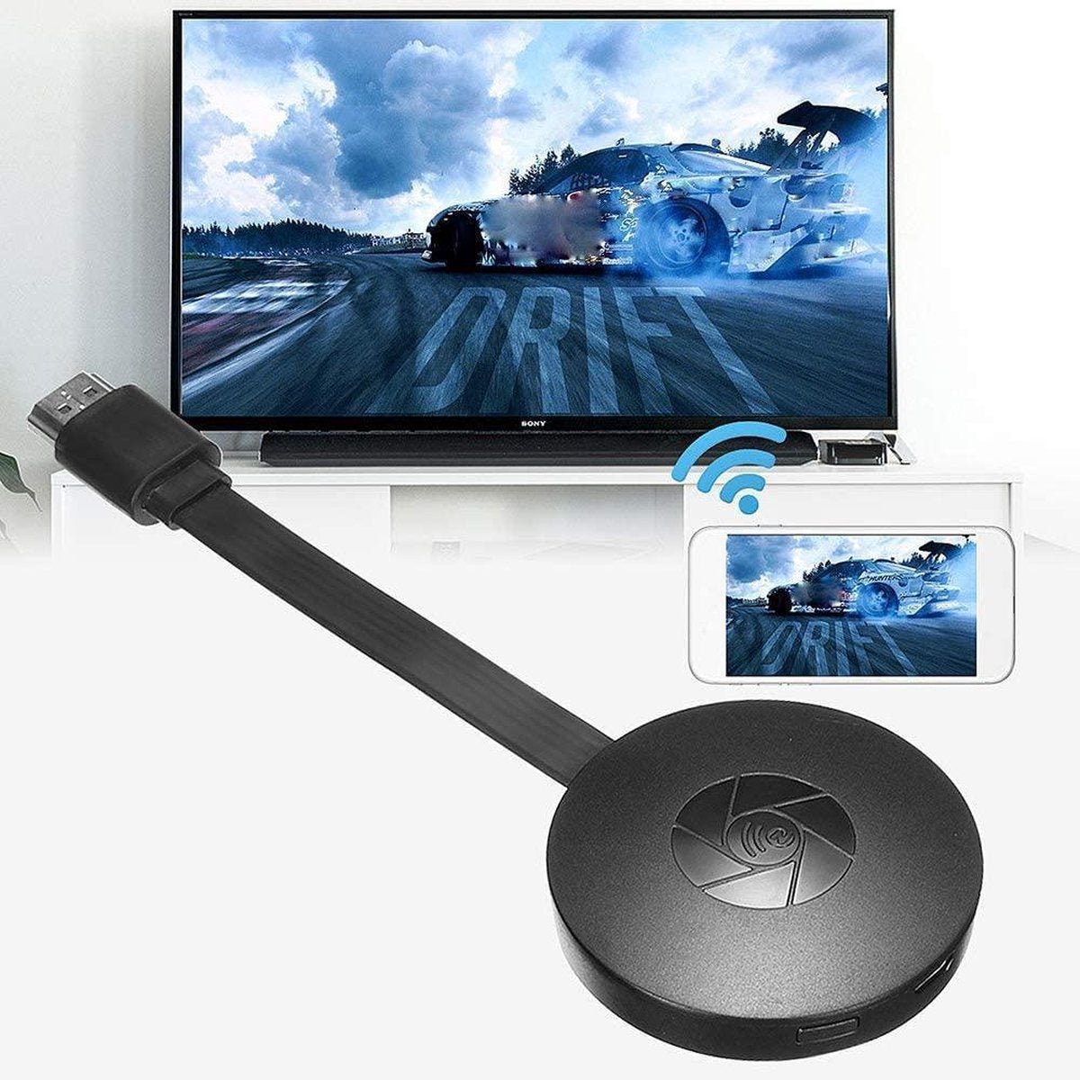 Trådløs HDMI Streaming Enhed | Full HD 1080P | Hurtig Opsætning