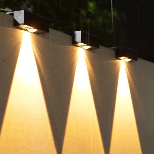 8 stk -Udendørs Solcellelampe med Smart Sensor og Vandtæt Design