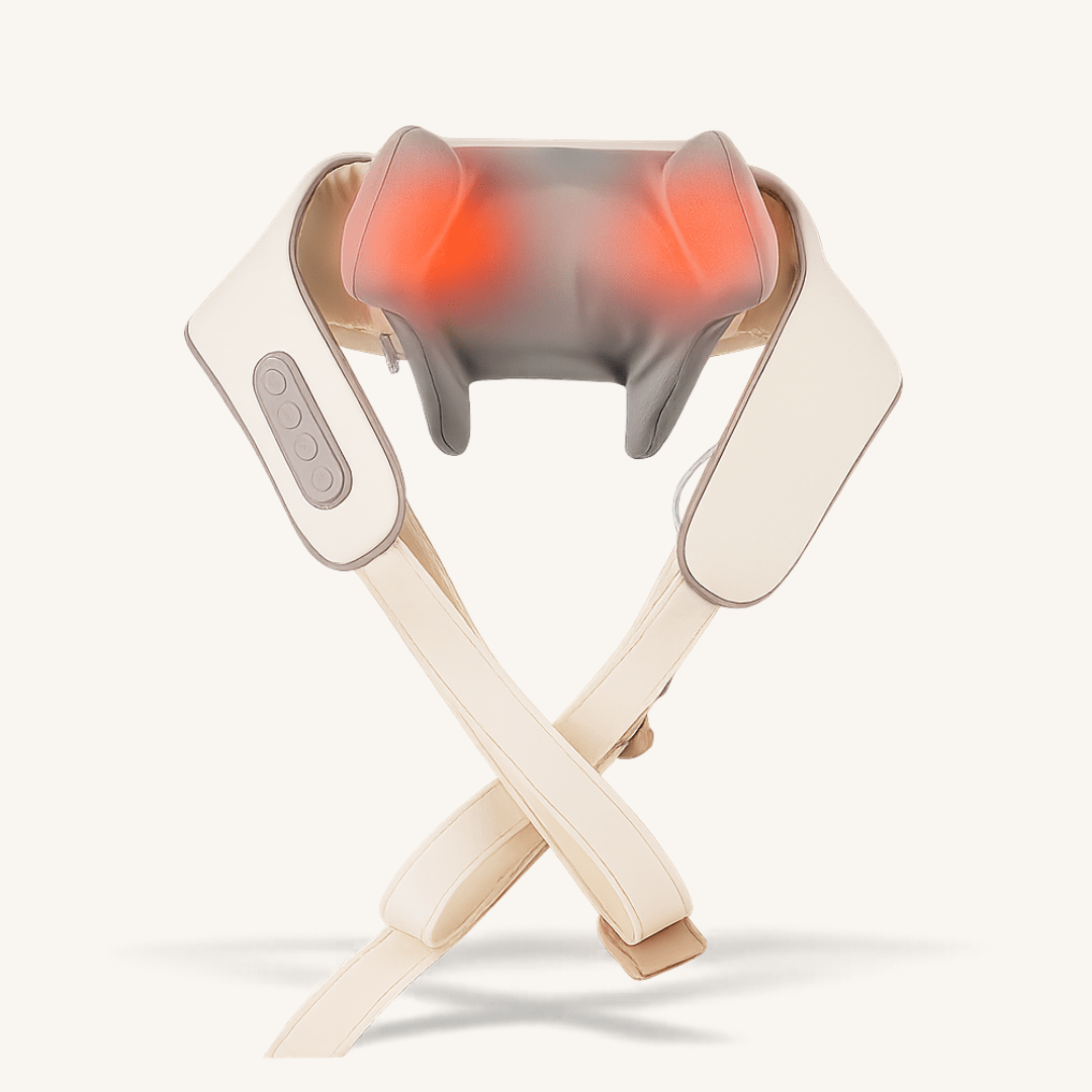Trådløs Nakke- og Skuldermassager med Varme for Dybdemassage