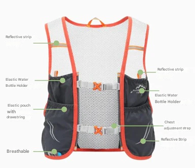 Lätt trail löparväst - HydratePro