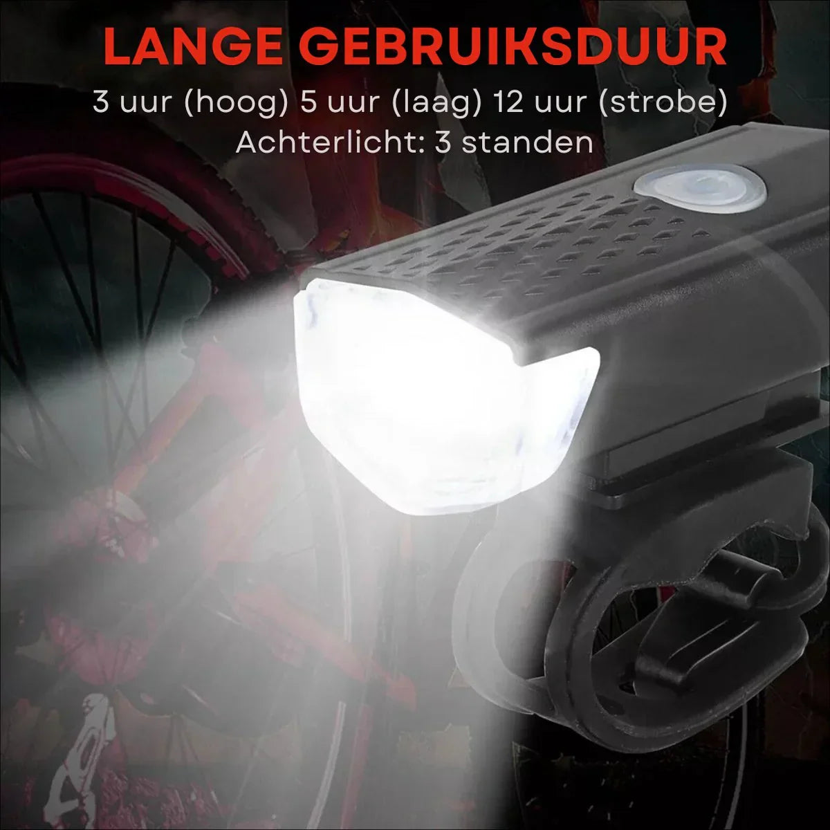 Bicycle Light Set BrightSafe USB – Sikkerhed og Komfort