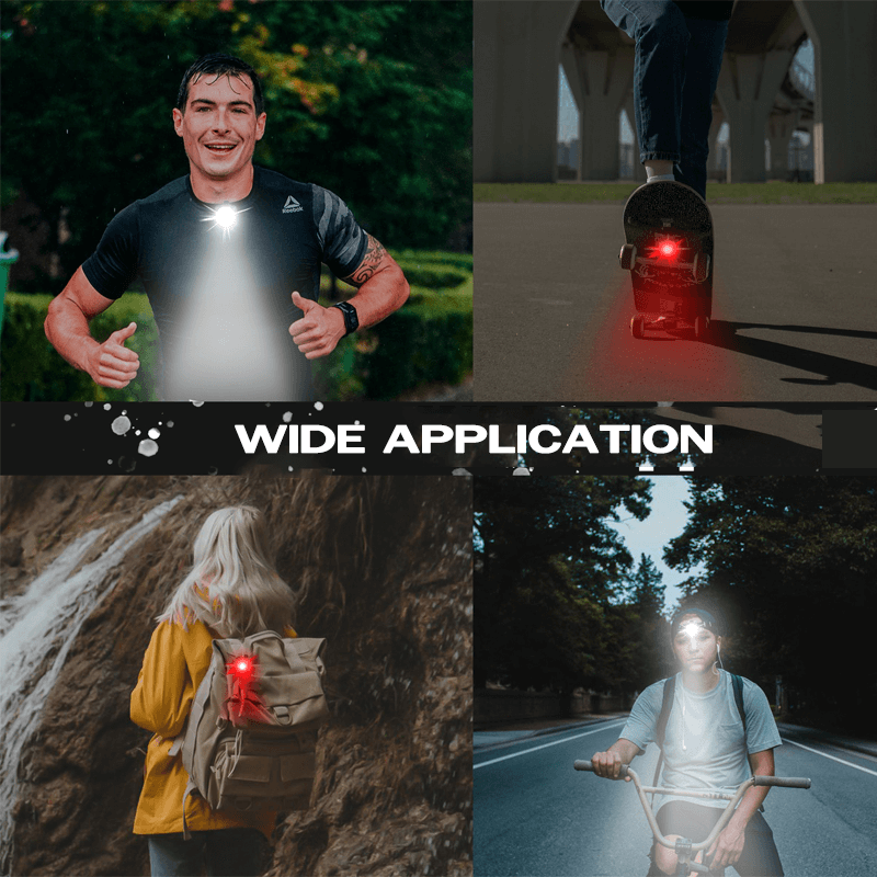 Genopladeligt cykellyssæt | 2 stk. COB-lygter med 400 lumen og USB-opladning