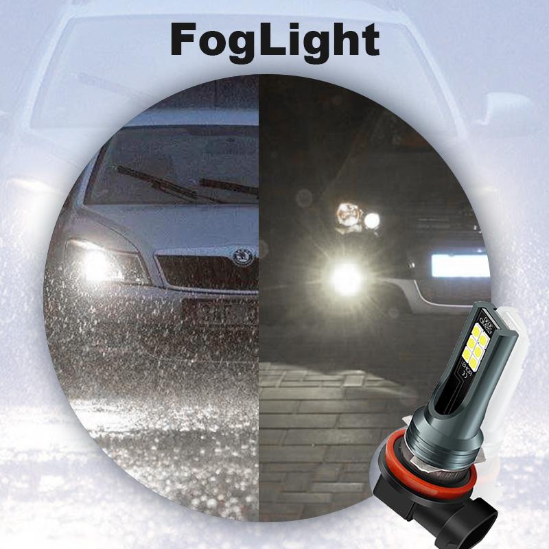 Kraftige H7 H11 LED Forlygter 6500K – Øget Sikkerhed