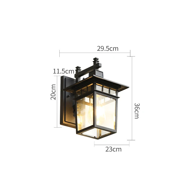 Elegant utomhusvägglampa i aluminium för varje trädgård